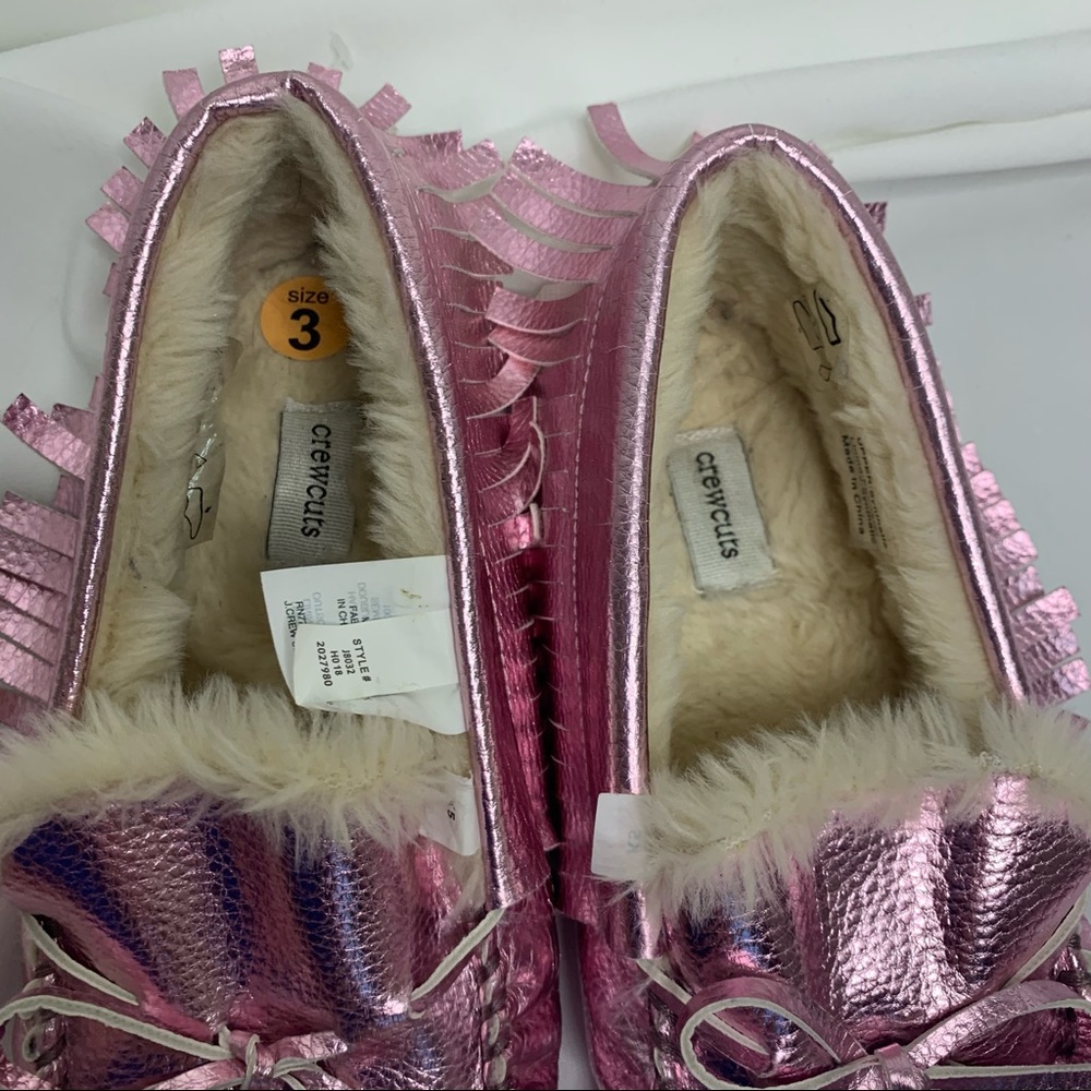 Jcrew pink metalic moccasin slippers - Picture 5 of 14